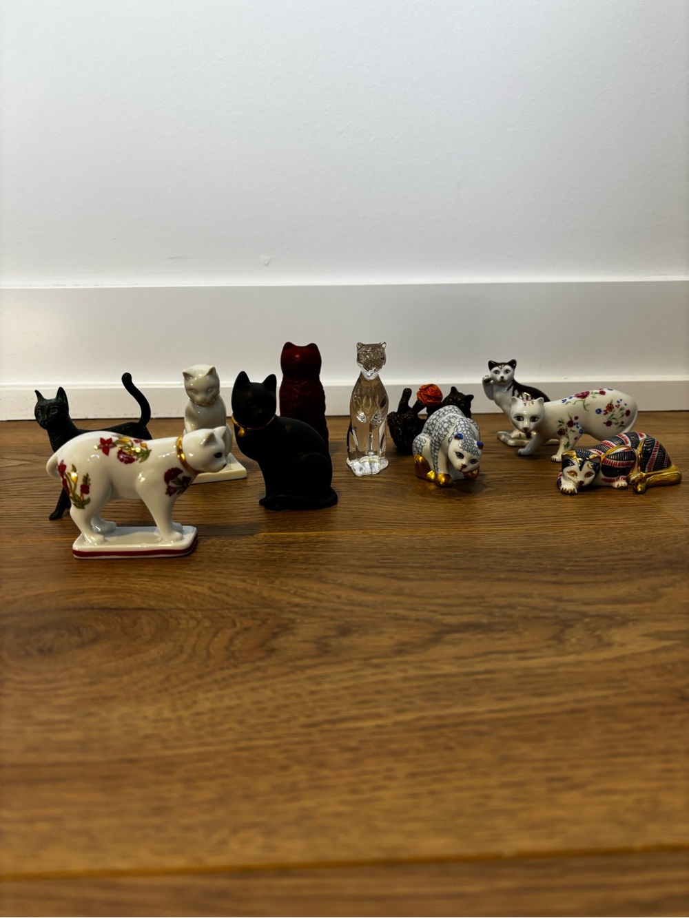 1980’s Franklin Mint Cat Figurine Collection – 11 Decorative Collectible Cats
